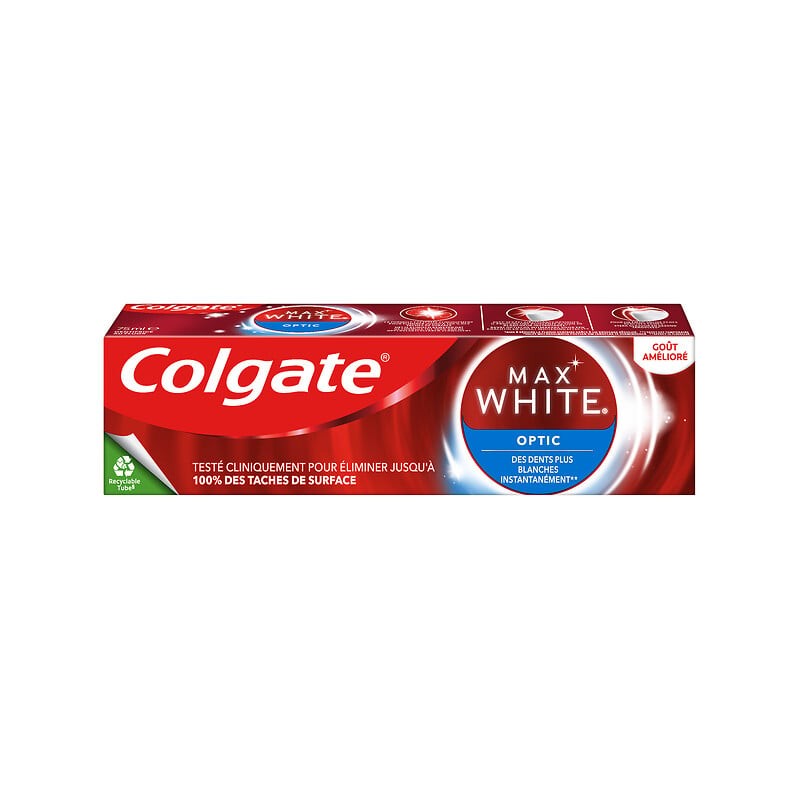 Max White Optic Dentifrice Blancheur Instantanée 75ml