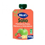 Bio Solo Gourde Pomme Banane Fraise Myrtilles 100g
