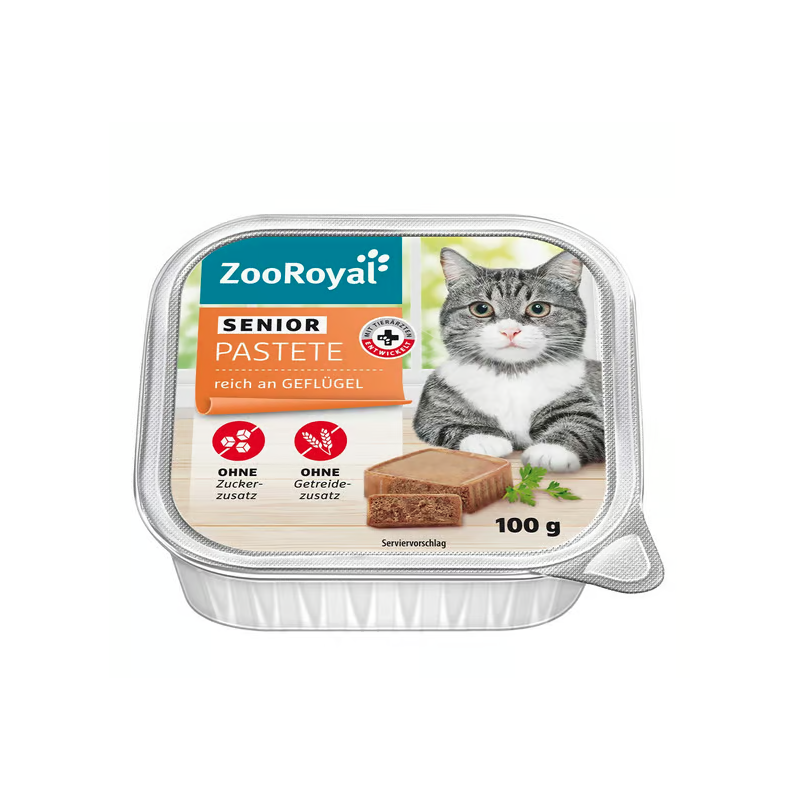 Pâté pour chat sénior riche en volaille 100g