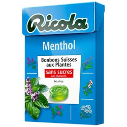 Bonbons suisses aux plantes menthe sans sucres 50g
