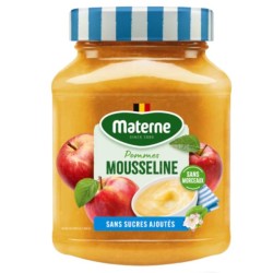 Mousseline à la pomme sans morceaux sans sucres ajoutés 360g