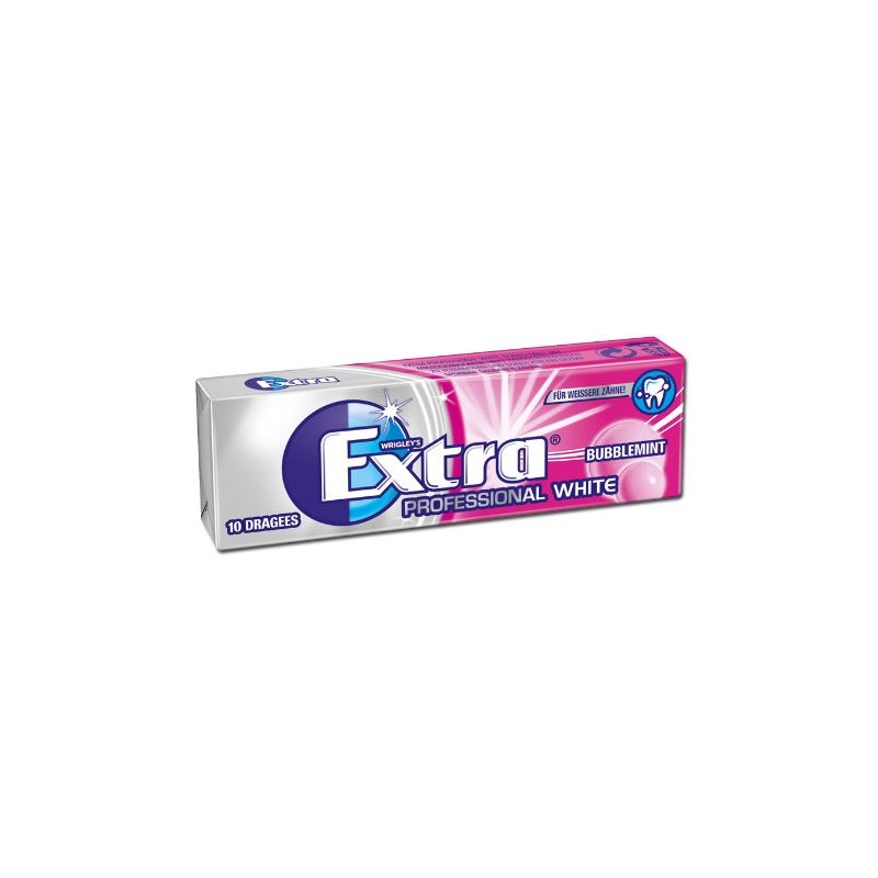 Chewing gum blanc bubblemint sans sucre x10