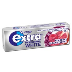 Chewing gum blanc framboise grenade sans sucre x10