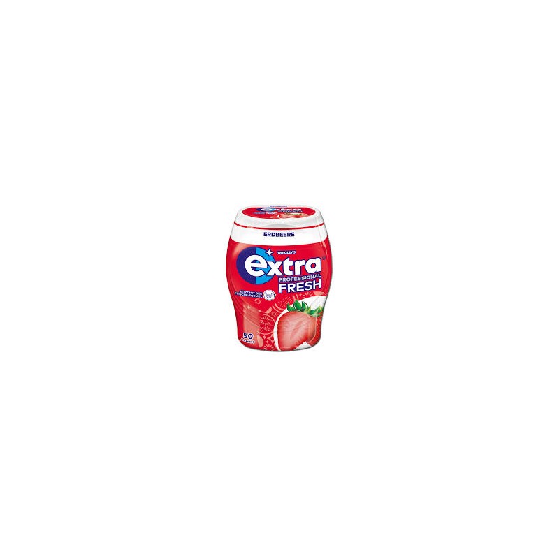 Chewing-gum fraise sans sucre 50 dragées