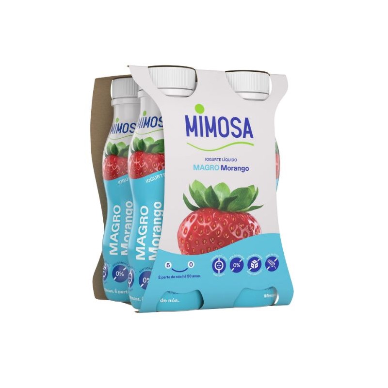 Yaourt à boire fraise 0% mg 4x151ml