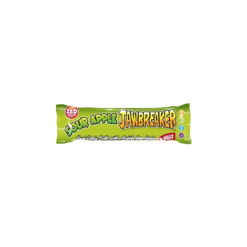 Bonbons jawbreaker pomme x4