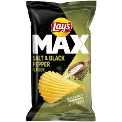 Chips ondulées max poivre et sel 40g