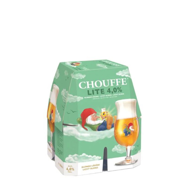 Bière blonde lite 4% 4x33cl