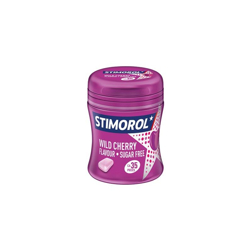 Chewing-gum goût cerise sans sucre 51g