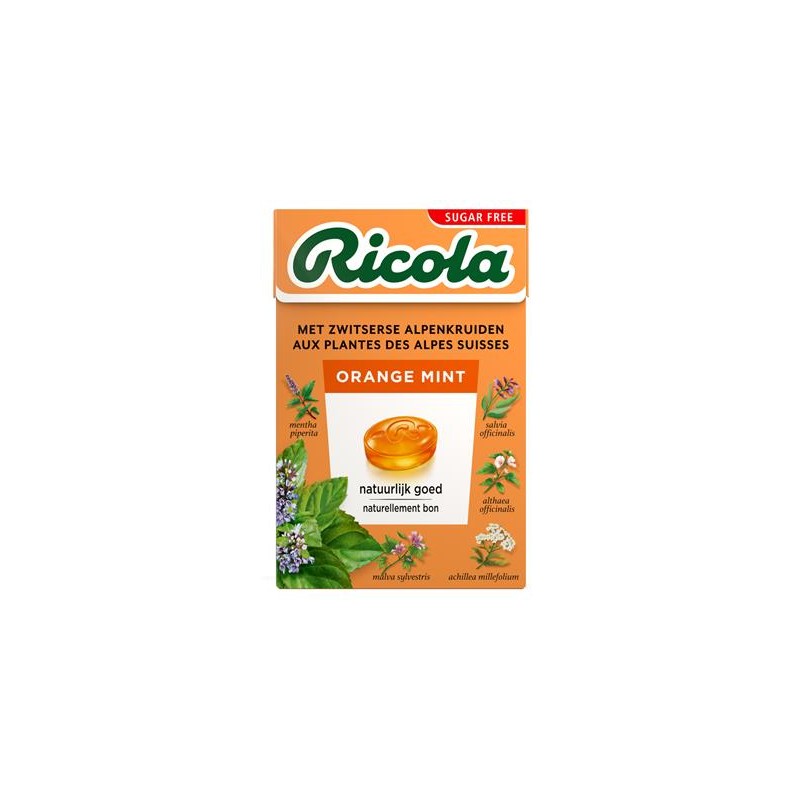 Bonbons orange menthe sans sucre 50g