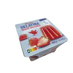 Auchan gélatine fraise sans sucre 4x100g
