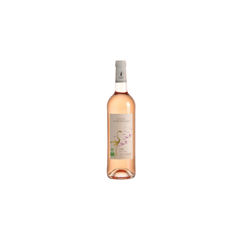 Vin rosé gris des sables domaine de Montcalm bio 12% 75cl