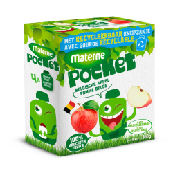 Compote pomme Belge 4x90g