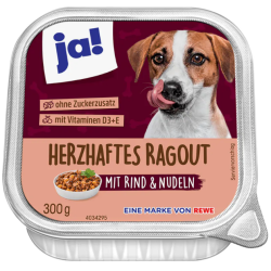 Patée ragout de boeuf et nouilles pour chien 300g