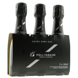 Crémant demi sec 12% 3x20cl
