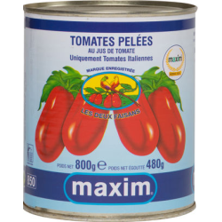 Tomates pelées 480g