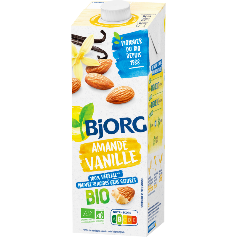 Boisson végétale lait d'amande vanille 1l