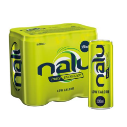 Boisson énergisante pétillante orange pomme kiwi et mangue 6x33cl