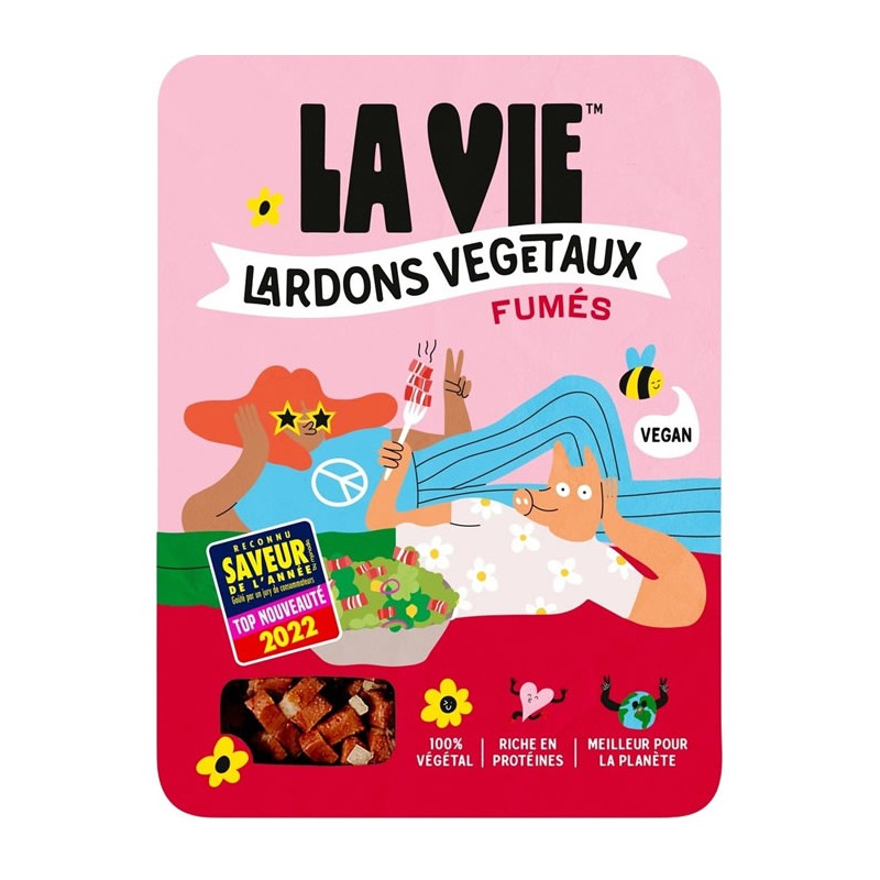 Lardons végétaux fumés vegan 2x75g