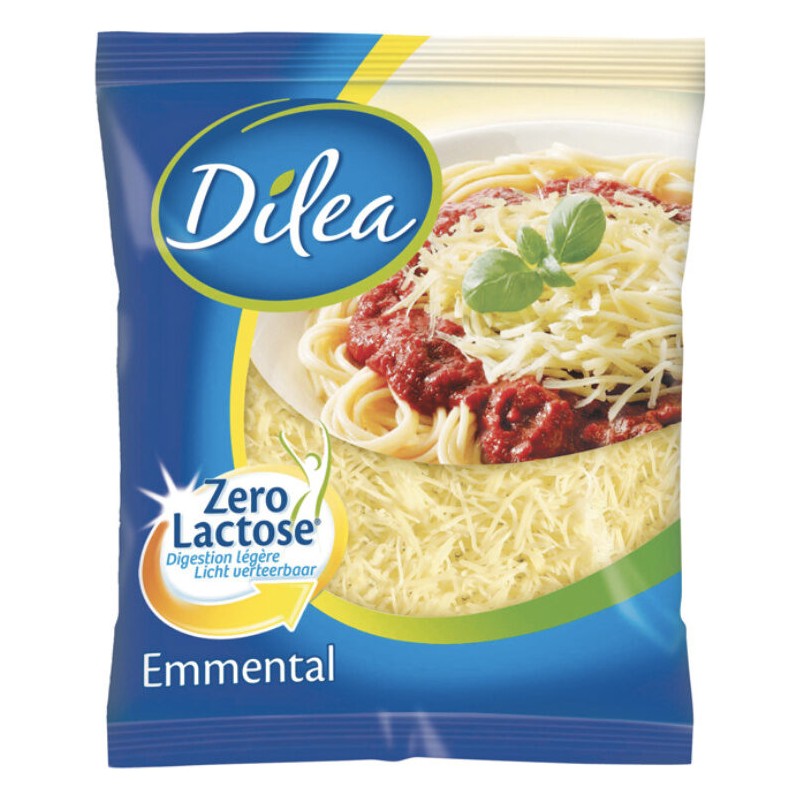 Emmental râpé sans lactose 100g