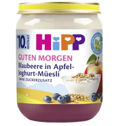 Pot petit-déjeuner myrtille pomme yaourt muesli bio dès 10 mois 160g