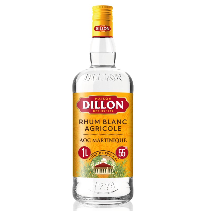 Rhum Blanc Agricole de Martinique 55% 1l