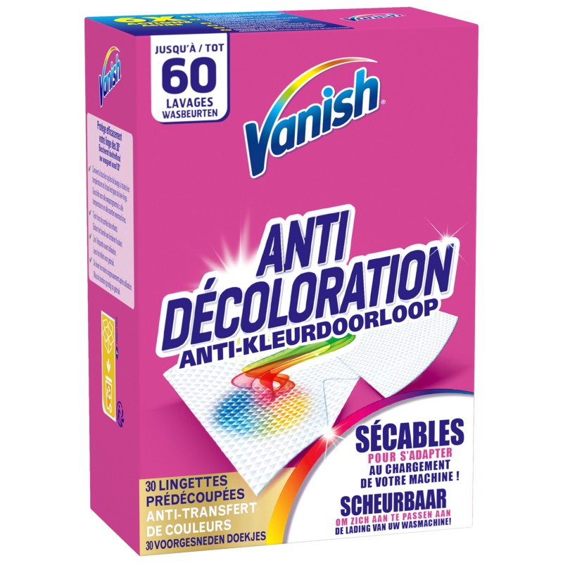 Lingettes protection anti-décoloration x60