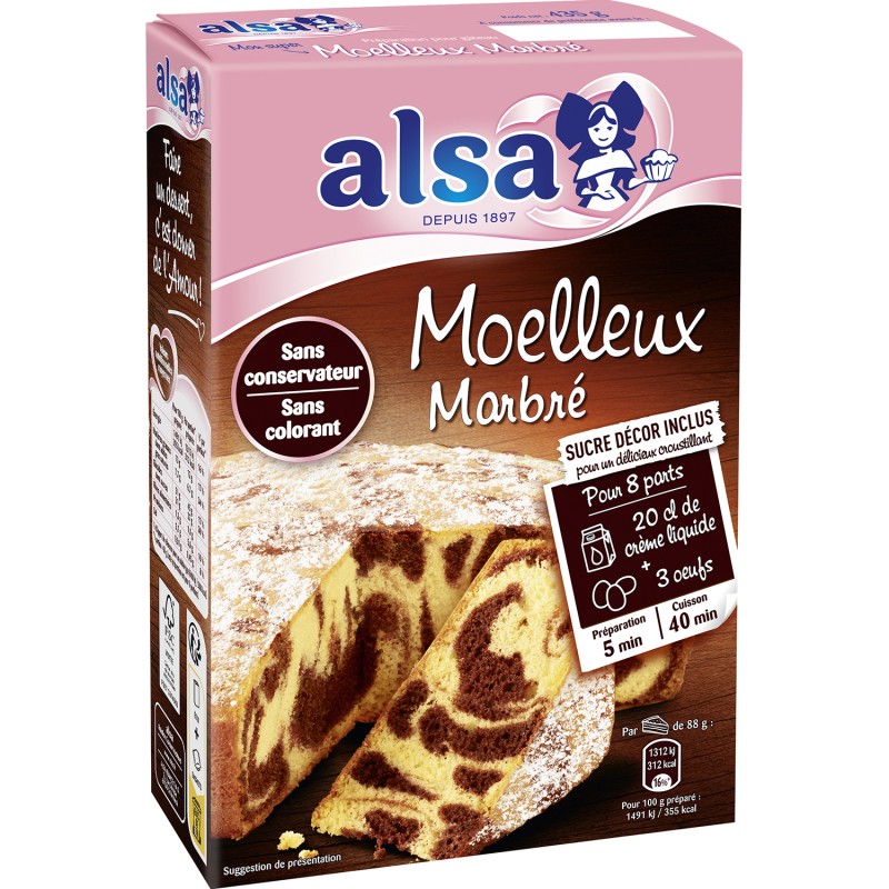 Préparation pour Moelleux Marbré 8 parts 435g