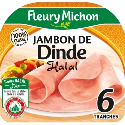 Jambon de Dinde Halal 6 tranches 180g