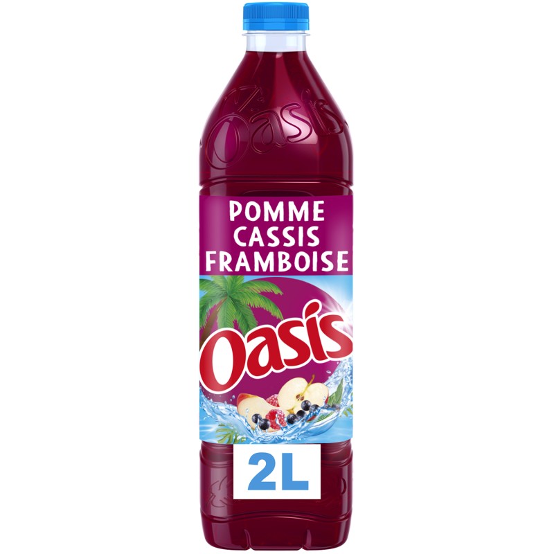 Boisson aux fruits saveur pomme cassis et framboise 2l