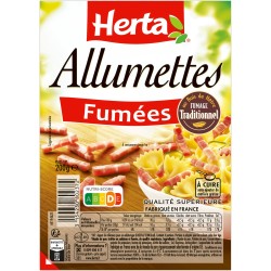 Lardons allumettes fumées 200g