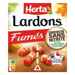 Lardons fumés sans nitrite 2x75g