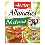 Lardons allumettes nature sans nitrite 2x75g