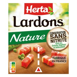 Lardons nature sans nitrite 2x75g