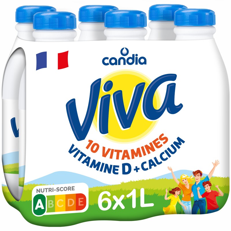 Viva lait vitaminé UHT 6x1l