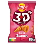 Biscuits soufflés 3D's bugles bacon 85g