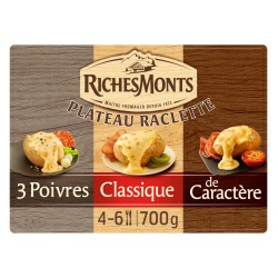 Assortiment raclette 27 tranches 700g