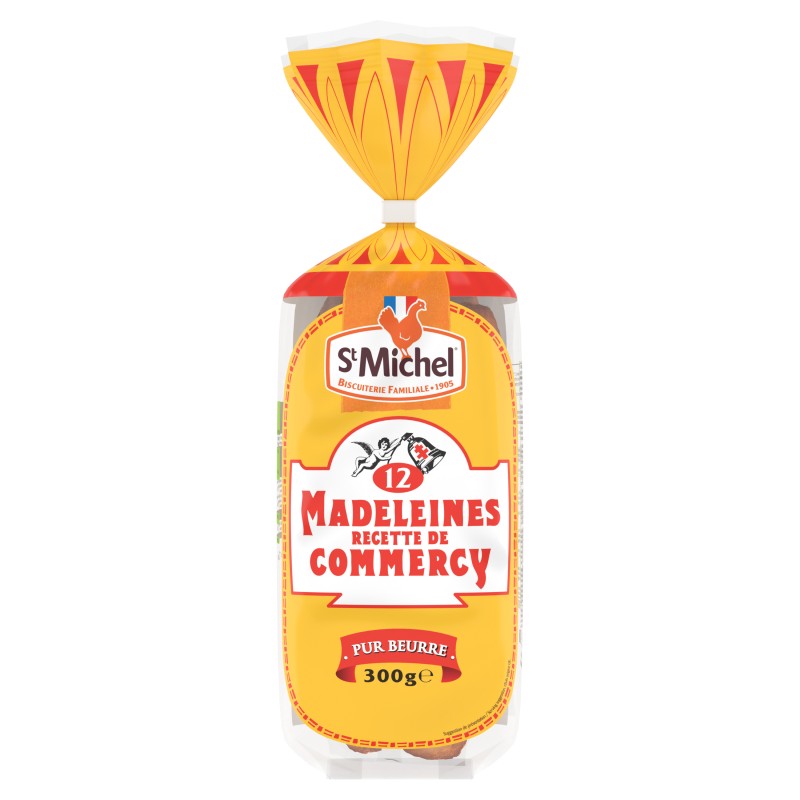 Madeleines recette de Commercy pur beurre x12 300g