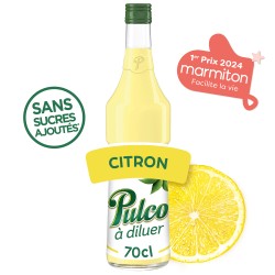 Concentré à diluer Citron sans sucres ajoutés 70cl