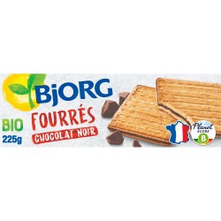 Bio Biscuits fourrés chocolat noir 225g