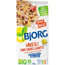 Bio Muesli Sans Sucre Ajouté 750g