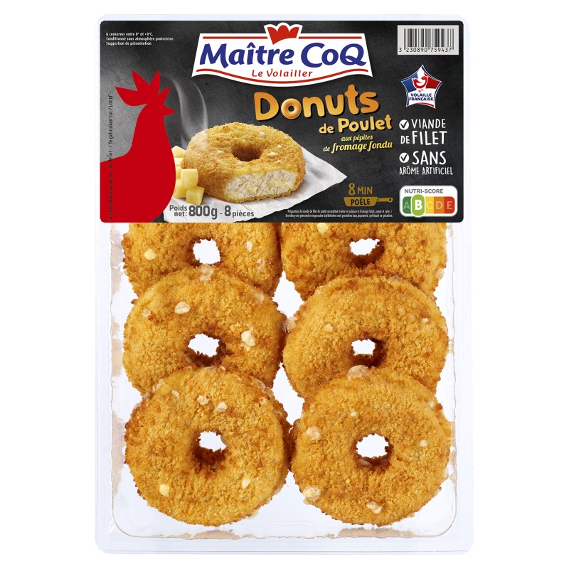 Donuts de poulet x8 800g