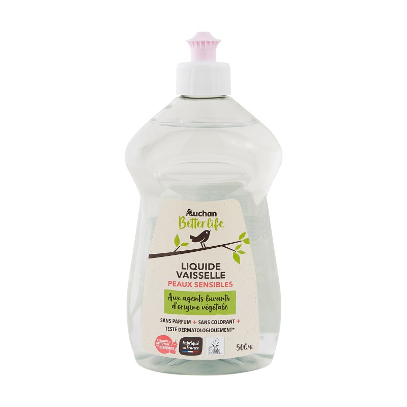 Liquide Vaisselle Peaux Sensibles 500ml