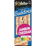 Sandwich pain suédois jambon cheddar fondu 135g