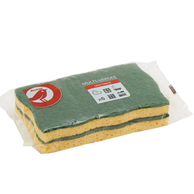 Multi-Usages Grattante Eponges x6