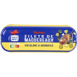 Filets de maquereauxx au vin blanc & aromates 176g