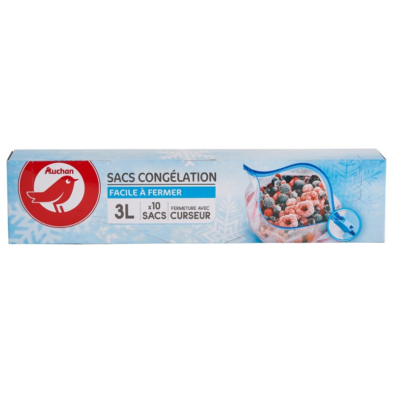 Sacs Congélation à Curseur 3l x10