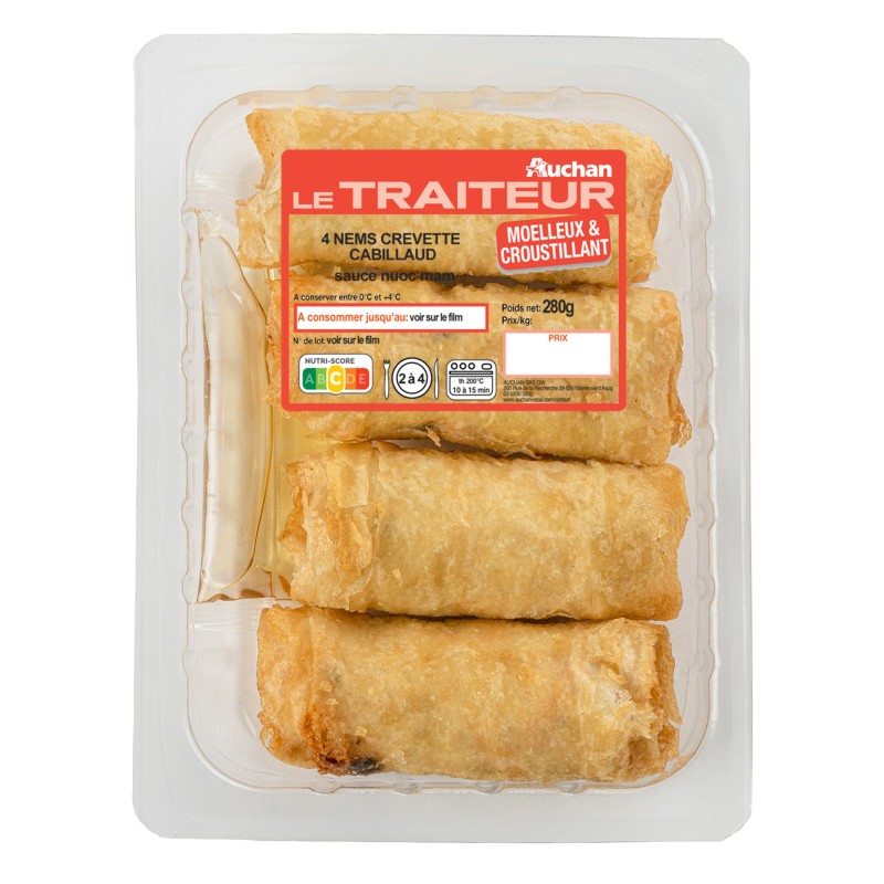 Nems Crevette x4 280g