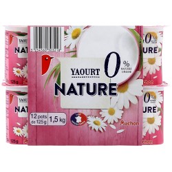 Yaourt Nature 0%MG 12x125g