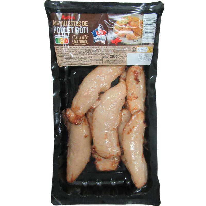 Aiguilettes de Poulet Rôti 200g